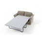 Canapé 2 places convertible en tissu de qualité NIKOS, beige. Canapé 2 places convertible en tissu de qualité NIKOS, beige.