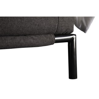 Lit design en tissu de luxe ALVESA, couleur chocolat n°06, 140x200