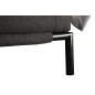Lit design en tissu de luxe ALVESA, couleur chocolat n°06, 140x200 Lit design en tissu de luxe ALVESA, couleur chocolat n°06, 140x200