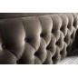 Lit design en tissu de luxe MARTA, couleur chocolat n°06, 160X200