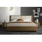 Lit design en cuir et tissu de luxe ELINE, choisissez la couleur du cuir et du tissu, 140x190, Choix de la couleur Lit design en cuir et tissu de luxe ELINE, choisissez la couleur du cuir et du tissu, 140x190, Choix de la couleur