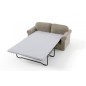 Canapé 3 places convertible en tissu de qualité NIKOS, beige. Canapé 3 places convertible en tissu de qualité NIKOS, beige.