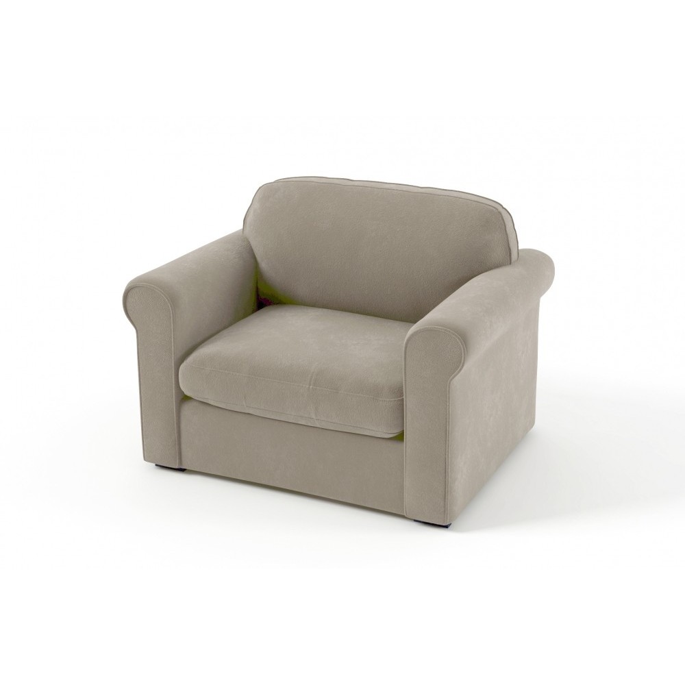 Fauteuil 1 place en tissu de qualité NIKOS, beige. Fauteuil 1 place en tissu de qualité NIKOS, beige.