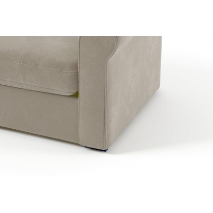 Fauteuil 1 place en tissu de qualité NIKOS, beige.