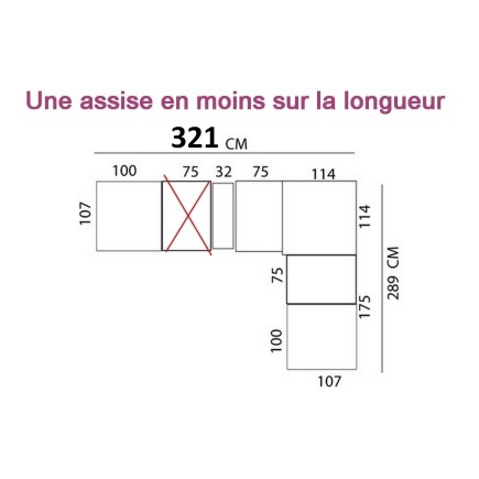 Canapé d'angle relax cuir buffle italien luxe double relax électrique MONTE CARLO rouge et surpiqure blanche angle droit, sur me