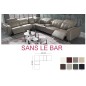 Solde de paiment Canapé d'angle relax en cuir de buffle italien de luxe double relax électrique sans le bar personnalisé sur dem