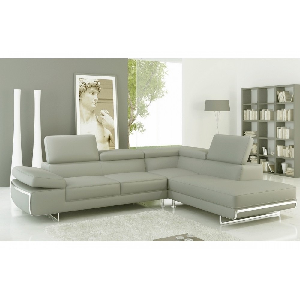 1er paiement: Canapé d'angle en cuir italien 5/6 places varga, gris clair pastel, angle droit, 6x sans frais, total de la comman 1er paiement: Canapé d'angle en cuir italien 5/6 places varga, gris clair pastel, angle droit, 6x sans frais, total de la comman