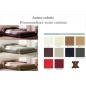 Lit design en cuir italien de luxe FENDO, avec sommier à lattes, couleur personnalisée, 140x190