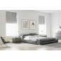 Lit design en cuir italien de luxe FENDO, avec sommier à lattes, gris foncé, 140x190 Lit design en cuir italien de luxe FENDO, avec sommier à lattes, gris foncé, 140x190