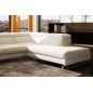 Canapé d'angle en cuir Prestige luxe italien 5/6 places Grand GEORGE, coloris blanc, angle droit Canapé d'angle en cuir Prestige luxe italien 5/6 places Grand GEORGE, coloris blanc, angle droit
