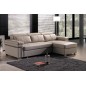Canapé d'angle convertible cuir buffle italien 5 places, ALLURE, gris foncé, angle droit Canapé d'angle convertible cuir buffle italien 5 places, ALLURE, gris foncé, angle droit
