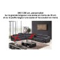 Canapé d'angle en cuir buffle italien de luxe LONDRES, sur mesure personnalisé selon de la demande du client: 348X200 cm. Sur la
