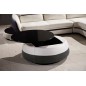 Table basse design de qualité, blanc et gris foncé, GENETO Table basse design de qualité, blanc et gris foncé, GENETO
