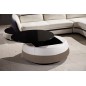 Table basse design de qualité, blanc et moka, GENETO Table basse design de qualité, blanc et moka, GENETO