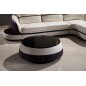 Table basse design de qualité, blanc et moka, GENETO Table basse design de qualité, blanc et moka, GENETO