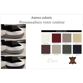 Table basse design de qualité, couleurs personnalisées, GENETO