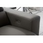 Canapé d'angle avec 2 relax électriques en cuir de buffle italien de luxe, 8 places MONACO, POUF OFFERT, gris foncé, angle droit Canapé d'angle avec 2 relax électriques en cuir de buffle italien de luxe, 8 places MONACO, POUF OFFERT, gris foncé, angle droit