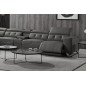 Canapé d'angle avec 2 relax électriques en cuir de buffle italien de luxe, 8 places MONACO, POUF OFFERT, gris foncé, angle gauch Canapé d'angle avec 2 relax électriques en cuir de buffle italien de luxe, 8 places MONACO, POUF OFFERT, gris foncé, angle gauch