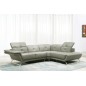 1er paiement de la commande: Canapé d'angle en cuir italien 5 places moderni, gris clair, angle droit, 6x sans frais, total de l 1er paiement de la commande: Canapé d'angle en cuir italien 5 places moderni, gris clair, angle droit, 6x sans frais, total de l
