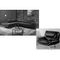 2eme paiement dela commande : Canapé d'angle en cuir de buffle italien de luxe 5/6 places vida, noir, Surpiqure Noir , angle gau 2eme paiement dela commande : Canapé d'angle en cuir de buffle italien de luxe 5/6 places vida, noir, Surpiqure Noir , angle gau