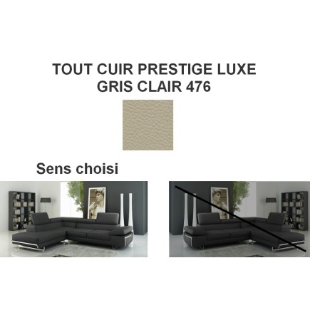 Récapitulatif de la commande Intérieur Et Design: Canapé d'angle GUCI en cuir haut de gamme italien vachette Vénésetti Tout cuir