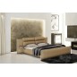 Lit en cuir italien de luxe DORNA, beige, 140X190 Lit en cuir italien de luxe DORNA, beige, 140X190