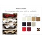 2EME paiement de la commande: Canapé d'angle en cuir italien 5/6 places petit excelia, Choix de la couleur principale : Gris fon