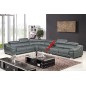 Canapé d'angle en cuir buffle italien de luxe 7 places londres gris foncé, angle gauche, canapé personnalisé sur mesure sans le Canapé d'angle en cuir buffle italien de luxe 7 places londres gris foncé, angle gauche, canapé personnalisé sur mesure sans le