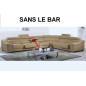 Canapé d'angle en cuir buffle italien de luxe 7 places londres Beige, angle droit, canapé personnalisé sur mesure sans le bar Canapé d'angle en cuir buffle italien de luxe 7 places londres Beige, angle droit, canapé personnalisé sur mesure sans le bar