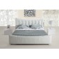 Lit en cuir italien de luxe CAMILLE, blanc, 180x200 Lit en cuir italien de luxe CAMILLE, blanc, 180x200