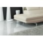 Canapé d'angle en cuir italien 6 places BIRKIN, blanc, angle droit Canapé d'angle en cuir italien 6 places BIRKIN, blanc, angle droit