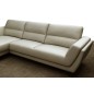 Canapé d'angle en cuir buffle italien de luxe 5 places COSTES gris clair, angle gauche, Gris clair pastel Canapé d'angle en cuir buffle italien de luxe 5 places COSTES gris clair, angle gauche, Gris clair pastel