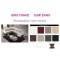 Deuxième paiement de la commande: Canapé d'angle relax en cuir EPAIS buffle italien de luxe RELAXINO, canapé personnalisée, angl