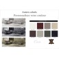2eme PAIEMENT DE LA COMMANDE: Canapé d'angle avec 2 relax électriques en cuir de buffle italien de luxe, 8 places monaco, person