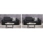 1er paiement de la commande: Ensemble de 2 canapés 3 places en cuir italien buffle luxy, noir, 6x sans frais, total commande: 19 1er paiement de la commande: Ensemble de 2 canapés 3 places en cuir italien buffle luxy, noir, 6x sans frais, total commande: 19