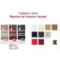 Canapé 3 pièces OXFORD en cuir luxe italien vachette, écru, Avec option REPRISE ANCIEN CANAPE, total de la commande: 1163 euros