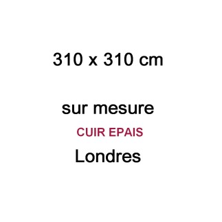 Récapitulatif: Commande sur mesure: canapé d'angle en cuir EPAIS buffle italien de luxe londres NOIR, personnalisé sur mesure, s