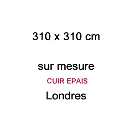 Récapitulatif: Commande sur mesure: canapé d'angle en cuir EPAIS buffle italien de luxe londres NOIR, personnalisé sur mesure, s
