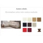 1er paiement: Canapé d'angle barsano en cuir haut de gamme italien vachette. cuir prestige luxe. couleur personnalisée. angle ga