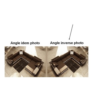 2eme paiement de la commande: Canapé d'angle TOSCANI en cuir haut de gamme italien Gris foncé N°628 Blanc N°781 Inverse de la ph