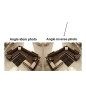 2eme paiement de la commande: Canapé d'angle TOSCANI en cuir haut de gamme italien Gris foncé N°628 Blanc N°781 Inverse de la ph