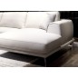Canapé d'angle en cuir italien 5 places ENZO, blanc, angle droit Canapé d'angle en cuir italien 5 places ENZO, blanc, angle droit