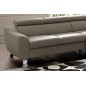 Canapé d'angle convertible en cuir italien de luxe 5 places ASTRID, taupe, angle droit Canapé d'angle convertible en cuir italien de luxe 5 places ASTRID, taupe, angle droit
