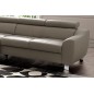 Canapé d'angle convertible en cuir italien de luxe 5 places ASTRID, taupe, angle gauche Canapé d'angle convertible en cuir italien de luxe 5 places ASTRID, taupe, angle gauche