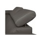 Canapé d'angle convertible en cuir italien de luxe 5 places ASTRID, gris foncé, angle gauche Canapé d'angle convertible en cuir italien de luxe 5 places ASTRID, gris foncé, angle gauche