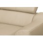 Canapé d'angle convertible en cuir italien de luxe 5 places ASTORIA, beige, angle gauche Canapé d'angle convertible en cuir italien de luxe 5 places ASTORIA, beige, angle gauche