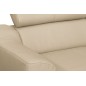 Canapé d'angle convertible en cuir italien de luxe 5 places ASTORIA, beige, angle droit Canapé d'angle convertible en cuir italien de luxe 5 places ASTORIA, beige, angle droit