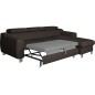 Canapé d'angle convertible en cuir italien de luxe 5 places ASTORIA, chocolat, angle droit Canapé d'angle convertible en cuir italien de luxe 5 places ASTORIA, chocolat, angle droit