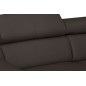 Canapé d'angle convertible en cuir italien de luxe 5 places ASTORIA, chocolat, angle droit Canapé d'angle convertible en cuir italien de luxe 5 places ASTORIA, chocolat, angle droit