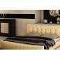 Lit en cuir italien de luxe CAMILLE, beige, 140x190 Lit en cuir italien de luxe CAMILLE, beige, 140x190